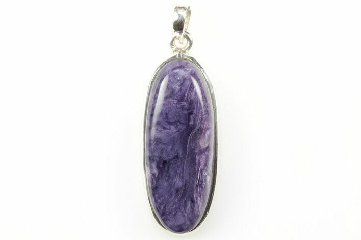 Siberian Charoite Pendant (Necklace) - Sterling Silver #211911